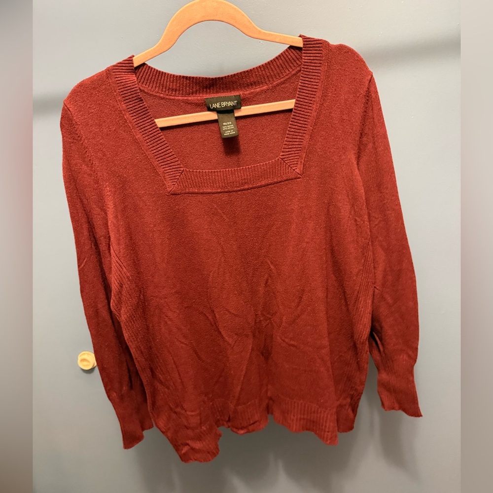 Lane Bryant Women's Rust Sweater